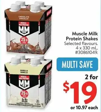 Walmart Muscle Milk Protein Shakes offer