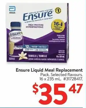 Walmart Ensure Liquid Meal Replacement offer