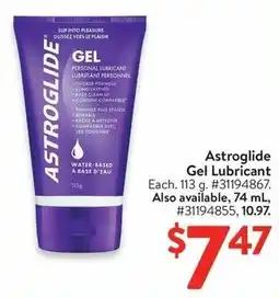 Walmart Astroglide Gel Lubricant offer