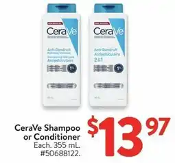 Walmart CeraVe Shampoo or Conditioner offer