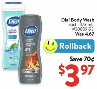 Walmart Dial Body Wash offer