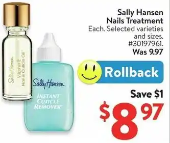 Walmart Sally Hansen Nails Treatment offer