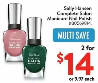 Walmart Sally Hansen Complete Salon Manicure Nail Polish offer