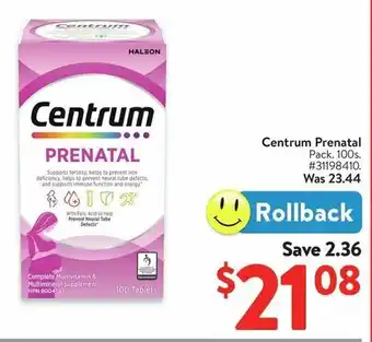 Walmart Centrum Prenatal offer