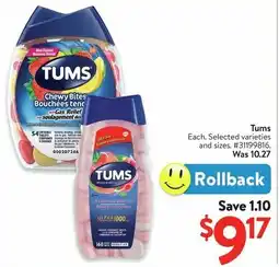 Walmart Tums offer