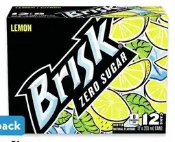 Walmart Brisk Zero Sugar Lemon Iced Tea Pack. offer