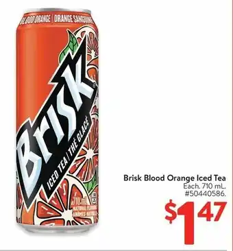 Walmart Brisk Blood Orange Iced Tea Each offer