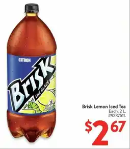 Walmart Brisk Lemon Iced Tea offer