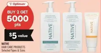 Shoppers Drug Mart Native hair care products offer