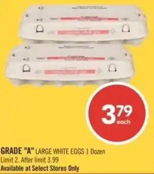 Shoppers Drug Mart Grade "a" large white eggs offer