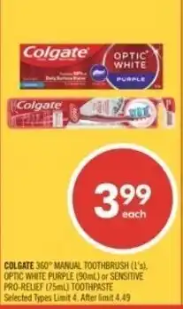 Shoppers Drug Mart Colgate 360° manual toothbrush offer