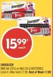 Shoppers Drug Mart Energizer offer