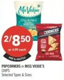 Shoppers Drug Mart Popcorners or miss vickie's chips offer