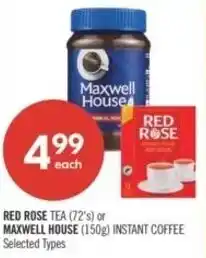 Shoppers Drug Mart Red rose tea offer