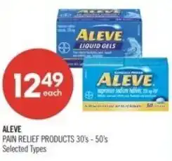 Shoppers Drug Mart Aleve liquid gels offer