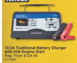 PartSource Certified 10/2A Traditional Battery Charger with 50A Engine Start offer