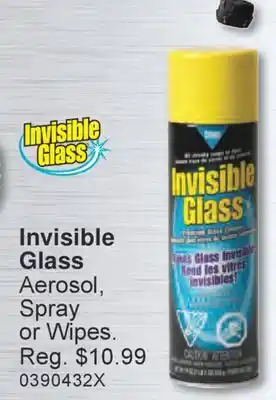 PartSource Invisible Glass Aerosol, Spray or Wipes offer