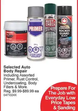 PartSource Selected Auto Body Repair offer