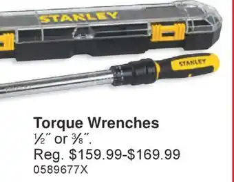 PartSource Torque Wrenches 1⁄2˝ or 3⁄8˝ offer