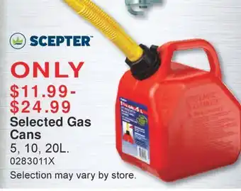 PartSource Scepter Selected Gas Cans offer