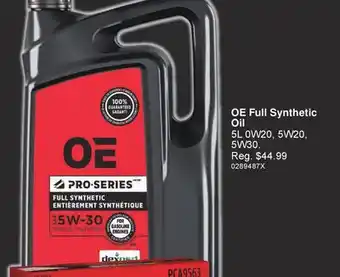 PartSource OE Full Synthetic Oil offer