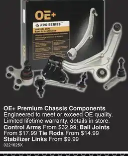 PartSource OE+ Premium Chassis Components offer