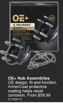 PartSource OE+ Hub Assemblies offer