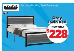 Surplus Furniture Grey Twin Bed offer