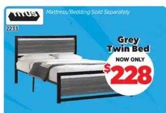 Surplus Furniture Grey Twin Bed offer