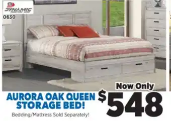 Surplus Furniture Aurora Oak Queen Storage Bed offer