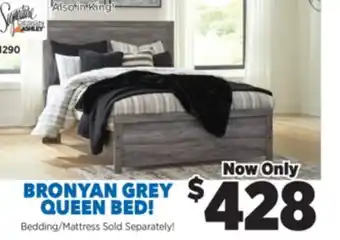 Surplus Furniture Bronyan Gray Queen Bed offer