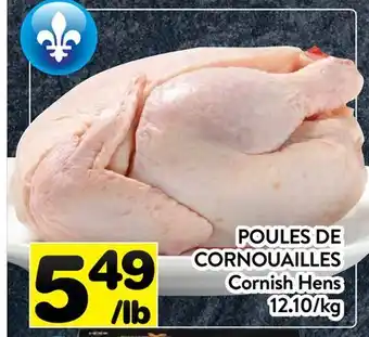 Supermarché PA POULES DE CORNOUAILLES | Cornish Hens offer