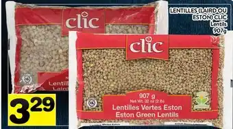 Supermarché PA LENTILLES (LAIRD OU ESTON) CLIC | Lentils offer