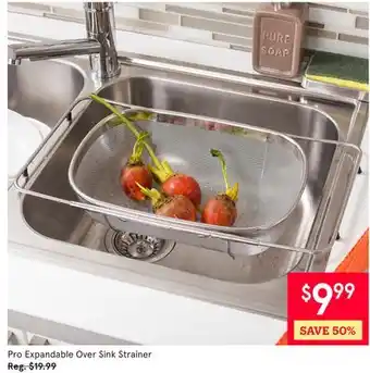 Kitchen Stuff Plus Pro Expandable Over Sink Strainer offer