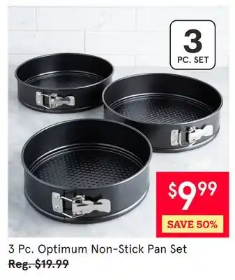 Kitchen Stuff Plus 3 Pc. Optimum Non-Stick Pan Set offer