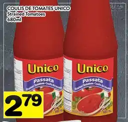 Supermarché PA COULIS DE TOMATES UNICO | Strained Tomatoes offer