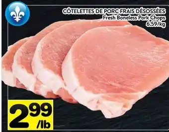 Supermarché PA CÔTELETTES DE PORC FRAIS DÉSOSSÉES offer