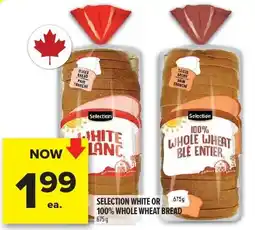 Metro Selection white or 100% whole wheat bread offer