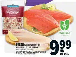 Metro Fresh rainbow trout or tilapia fillets value pack offer