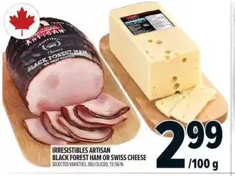 Metro Irresistibles artisan black forest ham or swiss cheese offer