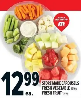 Metro Store made carousels fresh vegetable fresh fruit offer