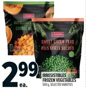 Metro Irresistibles frozen vegetables offer