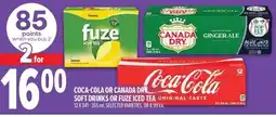 Metro Coca-cola or canada dry soft drinks or fuze iced tea offer