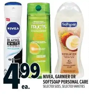 Metro Nivea, garnier or softsoap personal care offer