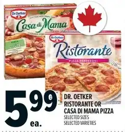 Metro Dr. oetker ristorante or casa di mama pizza offer