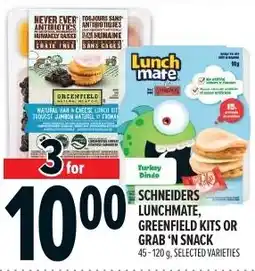 Metro Schneiders lunchmate, greenfield kits or grab 'n snack offer