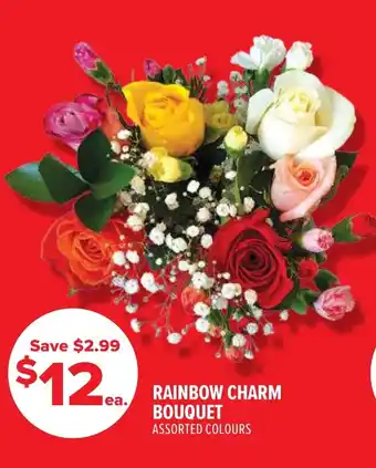 Metro Rainbow charm bouquet offer