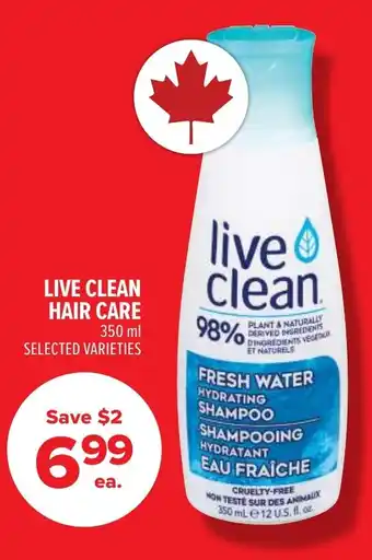 Metro Live clean hair care offer