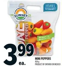 Metro Mini peppers offer