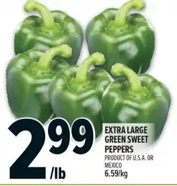 Metro Extra large green sweet peppers offer